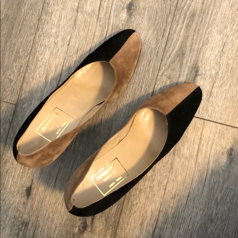 vintage suede heels